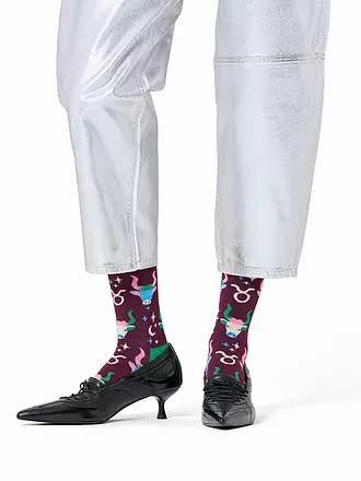 HAPPY SOCKS | Calzini da donna STIER 36-40 rosso scuro | 